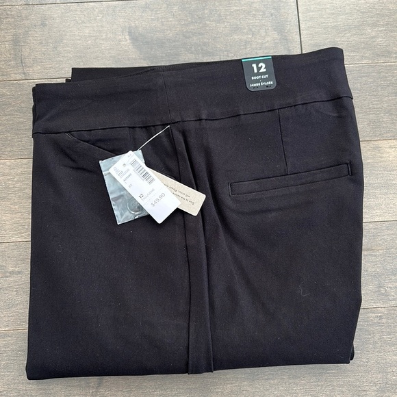 Reitmans Pants - REITMANS Women’s Tall Black Boot Cut Leg Pull On Solid Pants The Iconic, Comfort